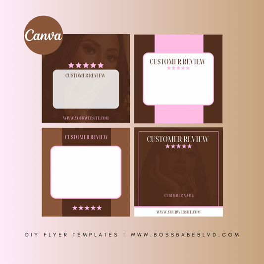 Customer Review DIY Flyer Templates