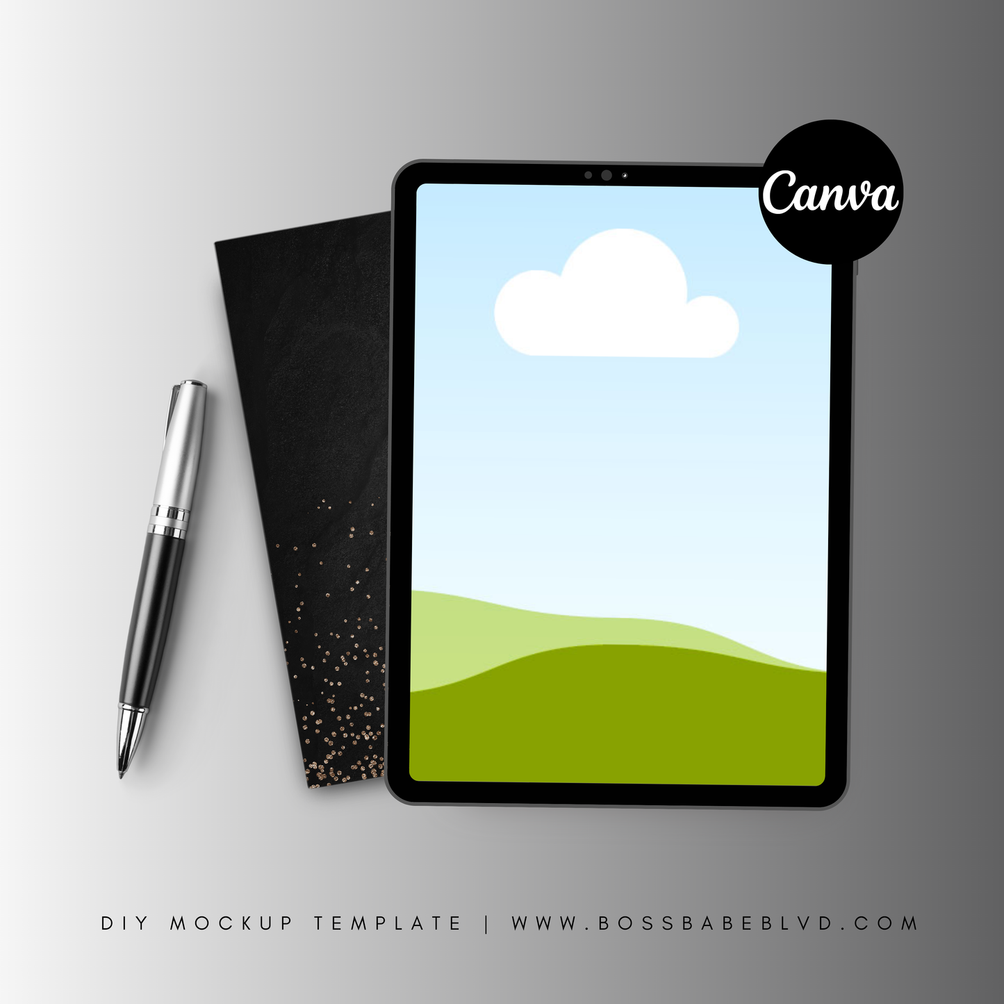 Digital Product Mockup Template