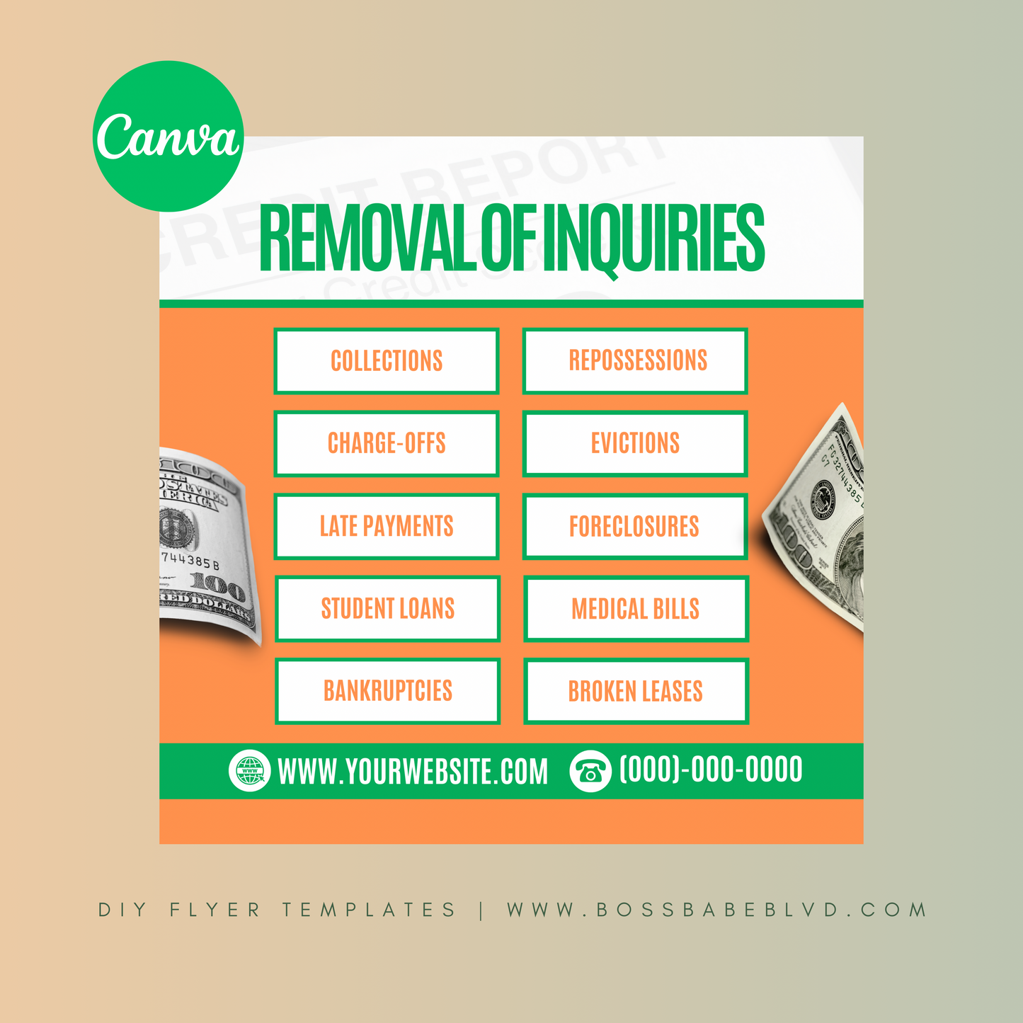 Credit Repair Specialist DIY Flyer Templates