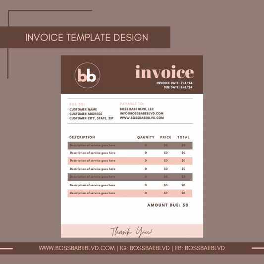 Custom Invoice Template