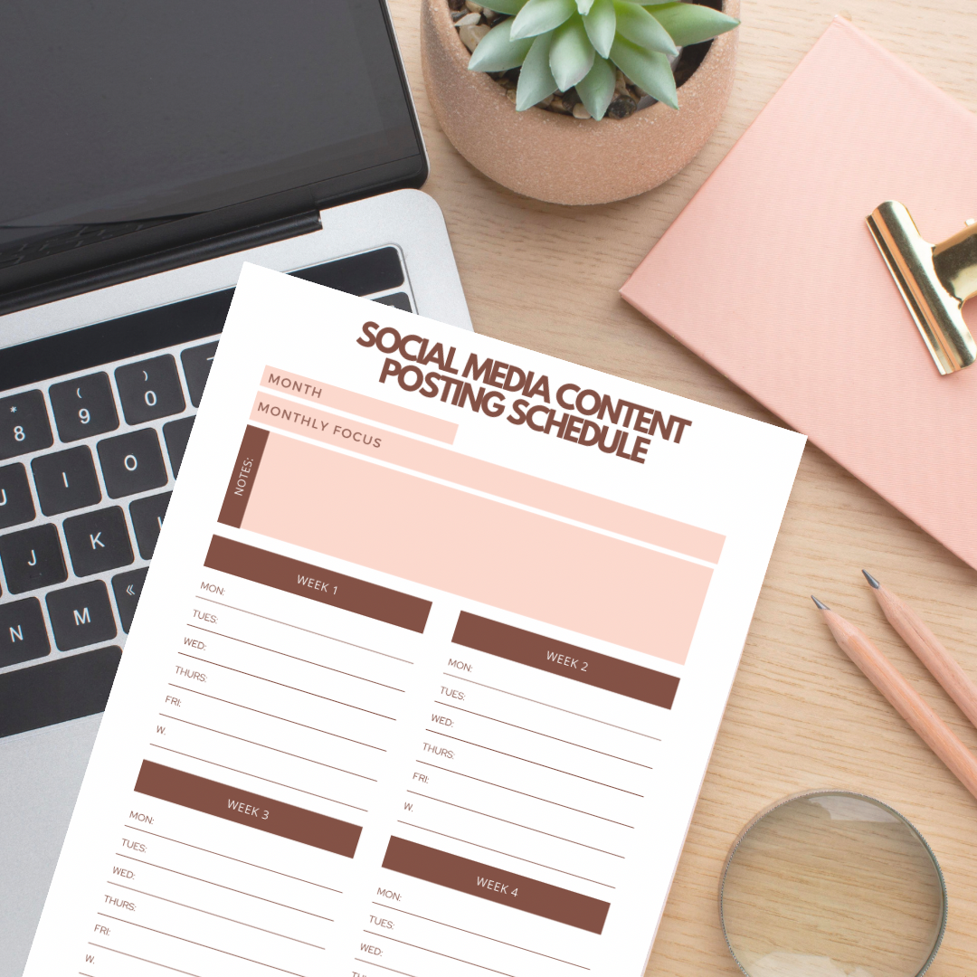 Social Media Content Posting Planner