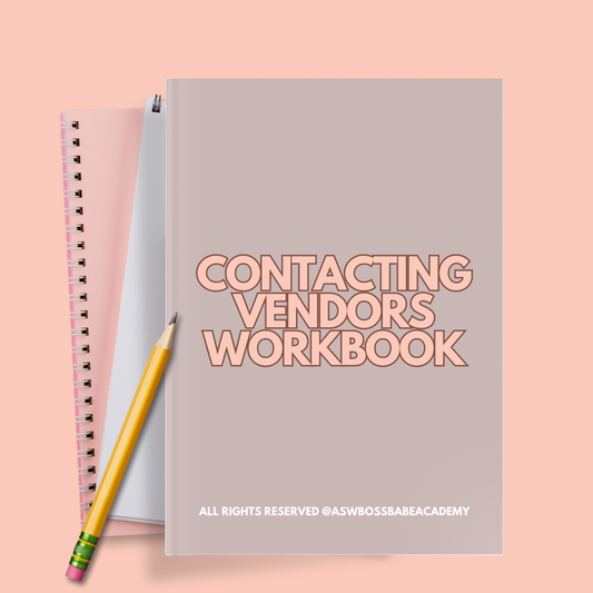 Contacting Vendors Workbook