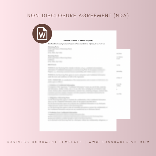 Non-Disclosure Agreement (NDA)