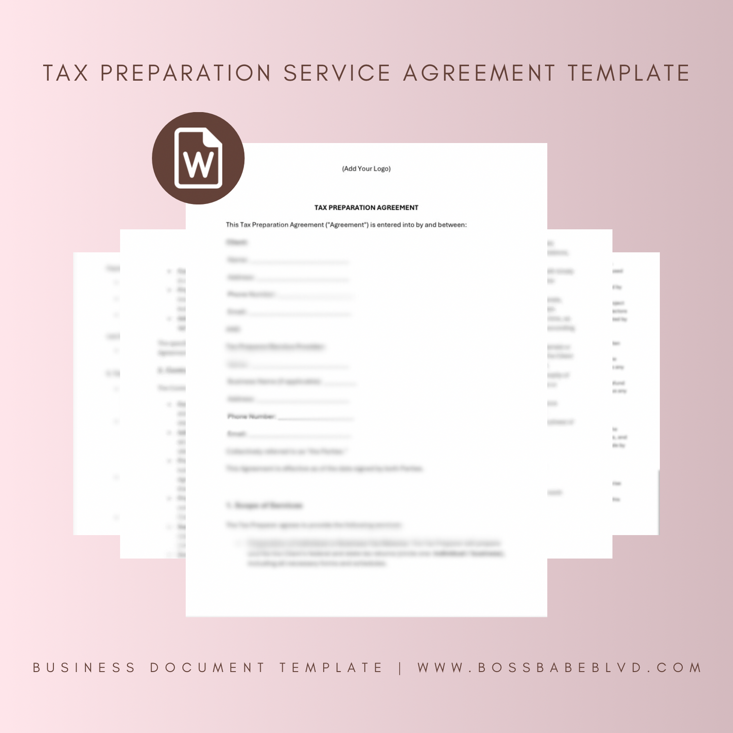 Tax Preparation Service Agreement Template