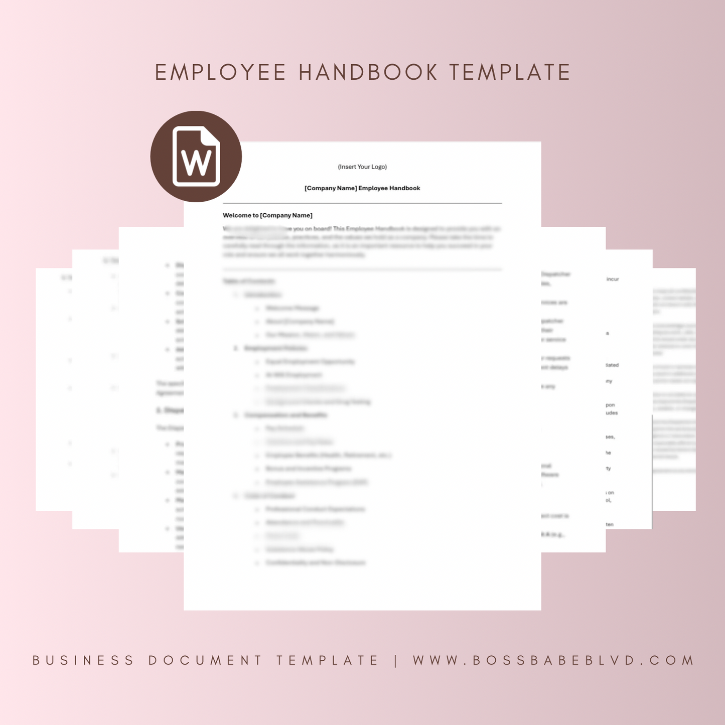 Employee Handbook Template