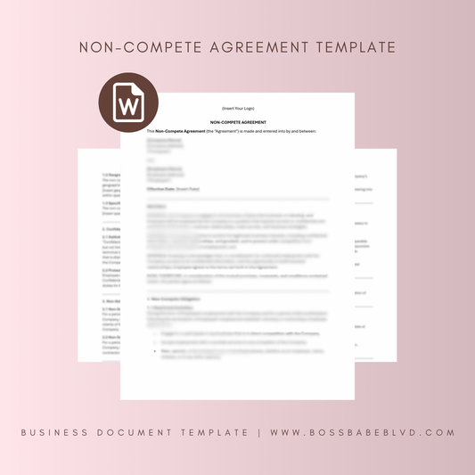 Non-Compete Agreement Template