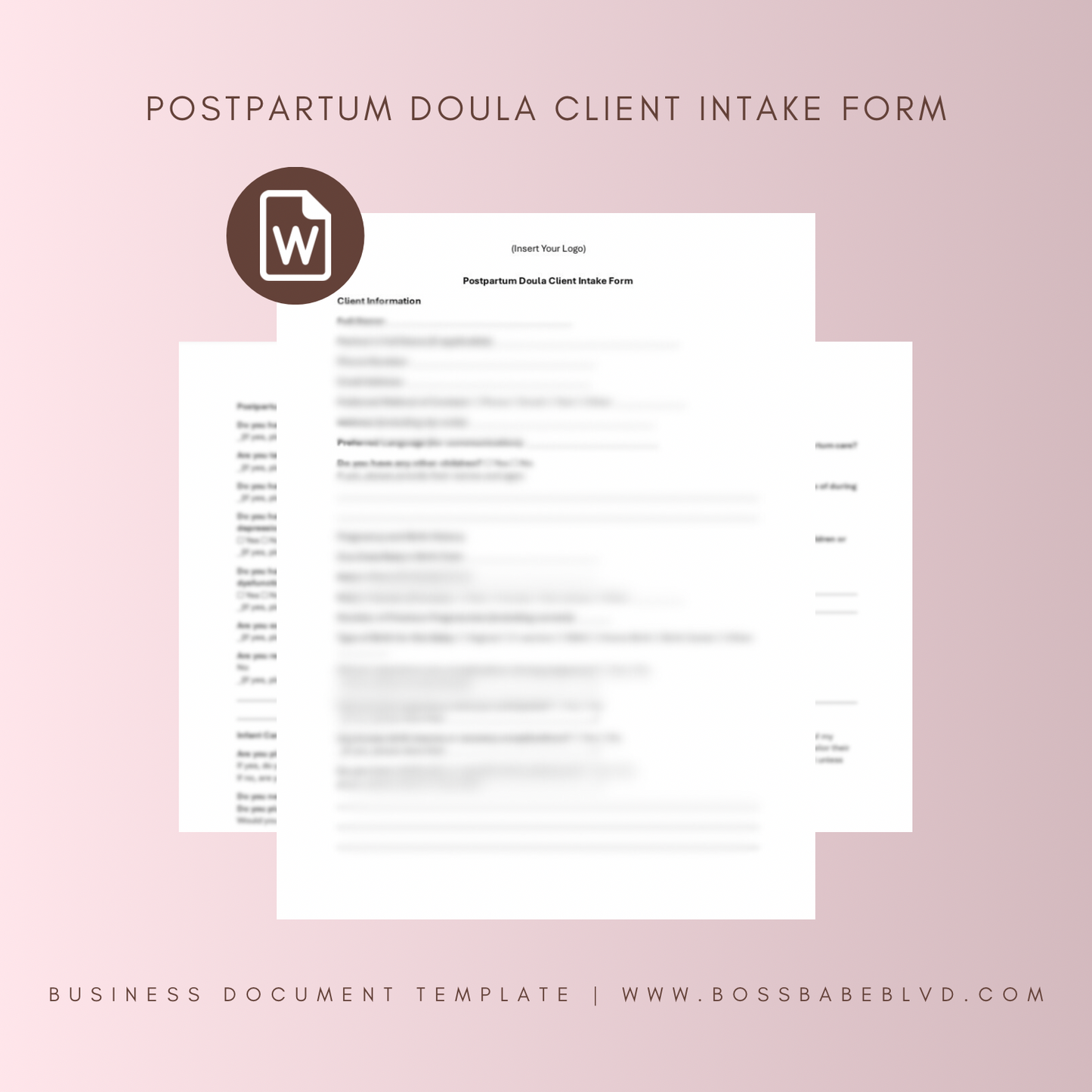 Postpartum Doula Client Intake Form