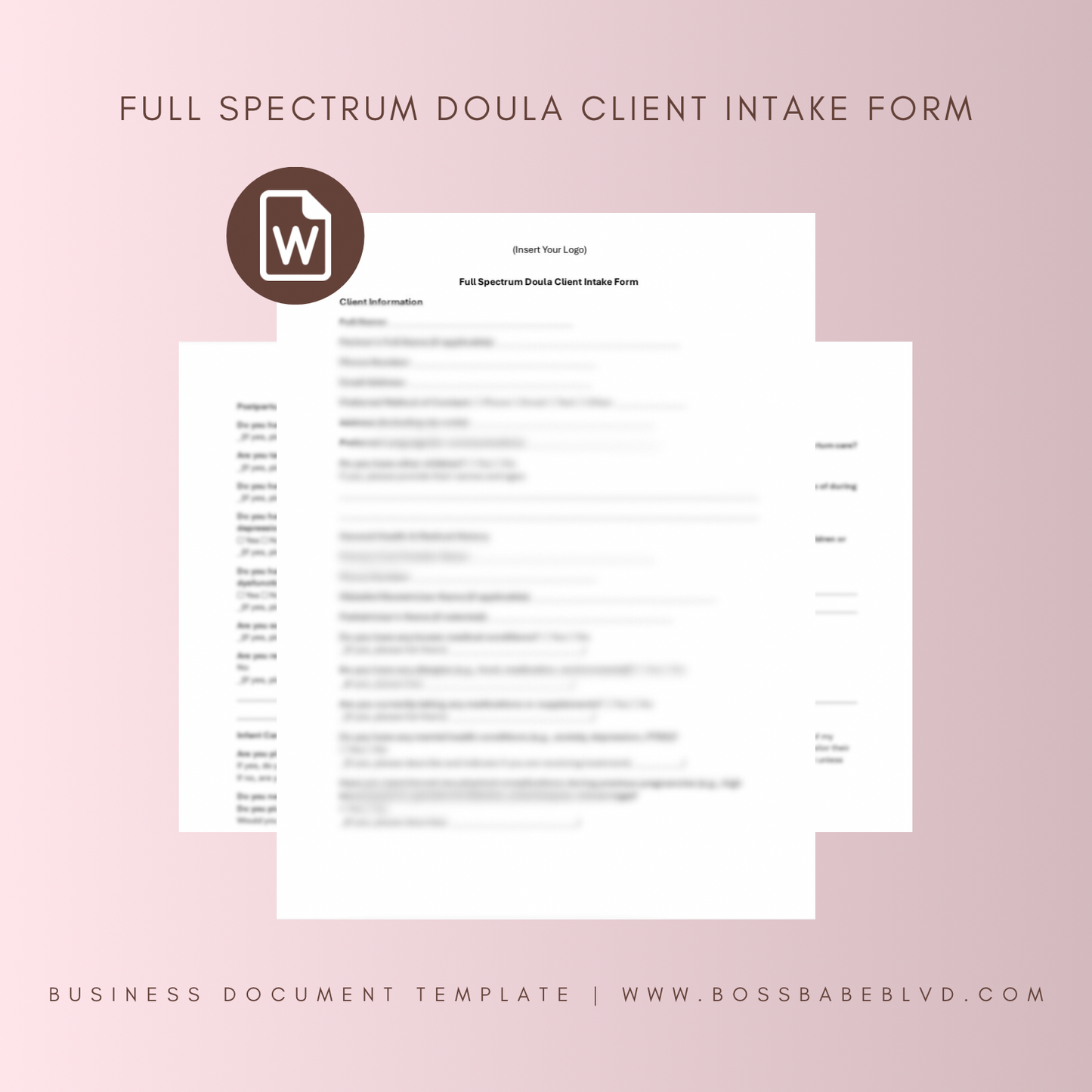 Full Spectrum Doula Client Intake Form