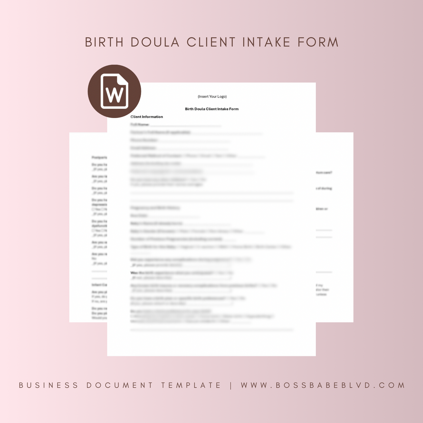 Birth Doula Client Intake Form