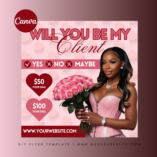 Will You Be My Client? DIY Flyer Template