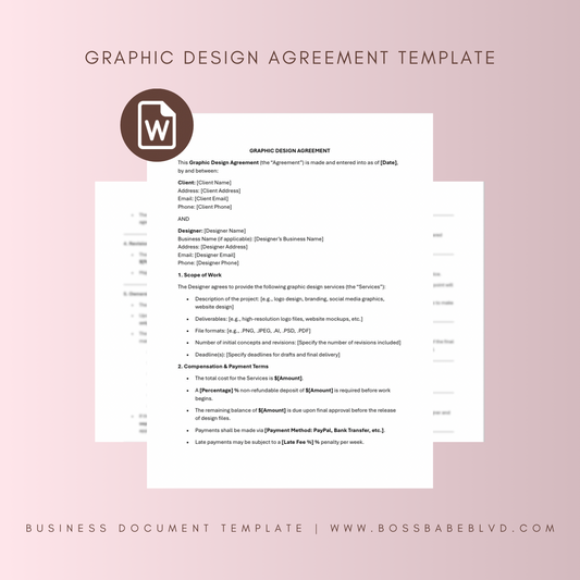 Graphic Design Agreement Template