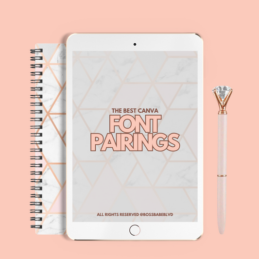 The Best Canva Font Pairings E-Book