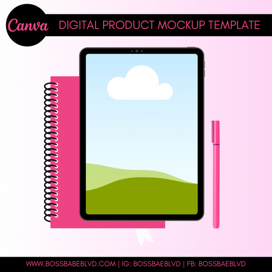 Digital Product Mockup Template