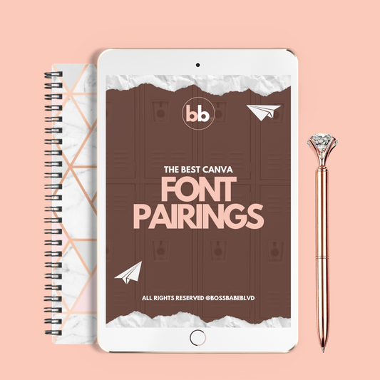 The Best Canva Font Pairings E-Book