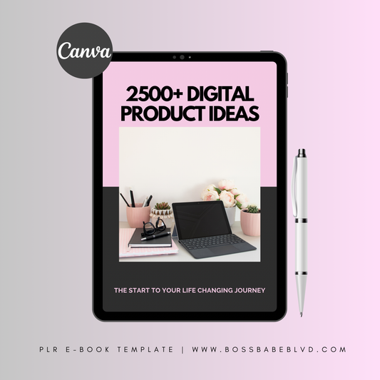 PLR: 2500+ Digital Product Ideas