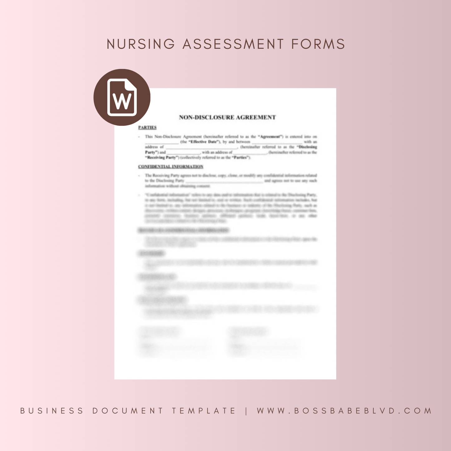 Nursing Assessment Template