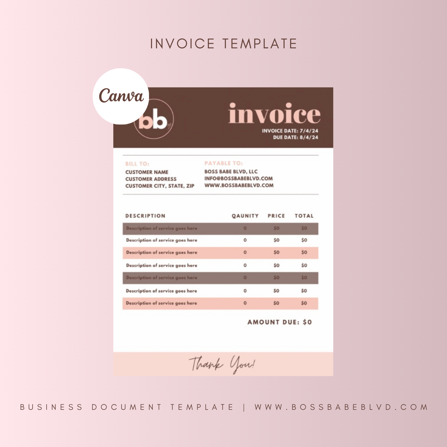 Mastercard Invoice Invoice Template: Download Now for Quick Invoicing | Edit Using Canva ...