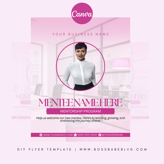 Welcome Our New Mentee DIY Flyer Template