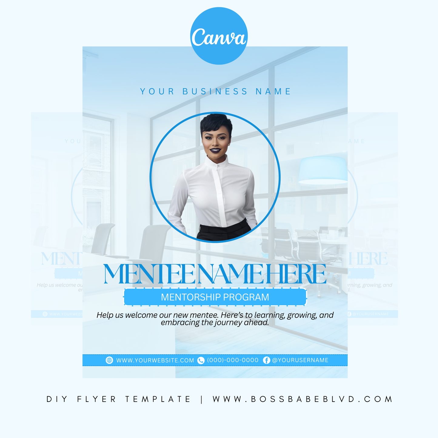 Welcome Our New Mentee DIY Flyer Template
