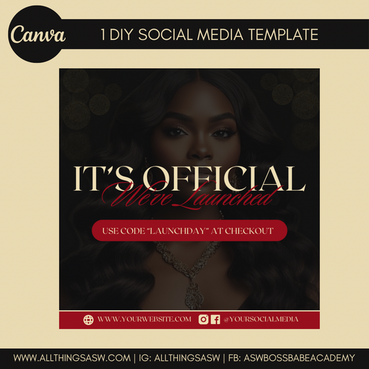 Official Launch Day DIY Social Media Template