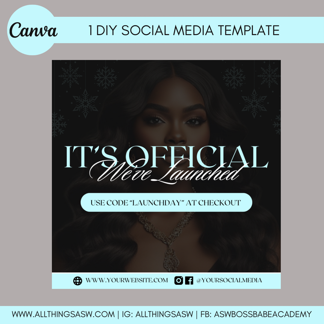 Official Launch Day DIY Social Media Template