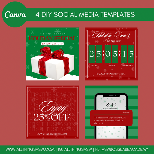 Christmas DIY Social Media Templates