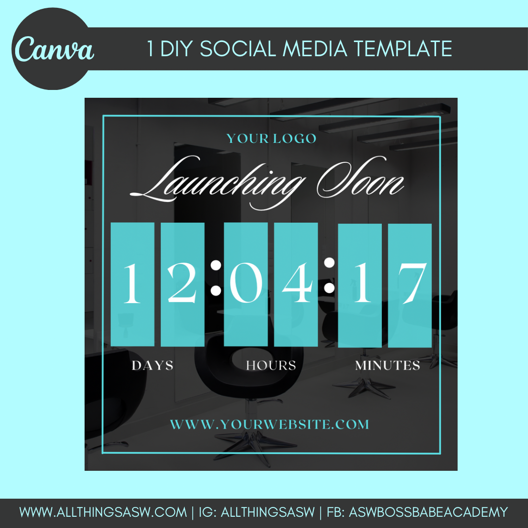 Countdown Launching Soon DIY Flyer Template