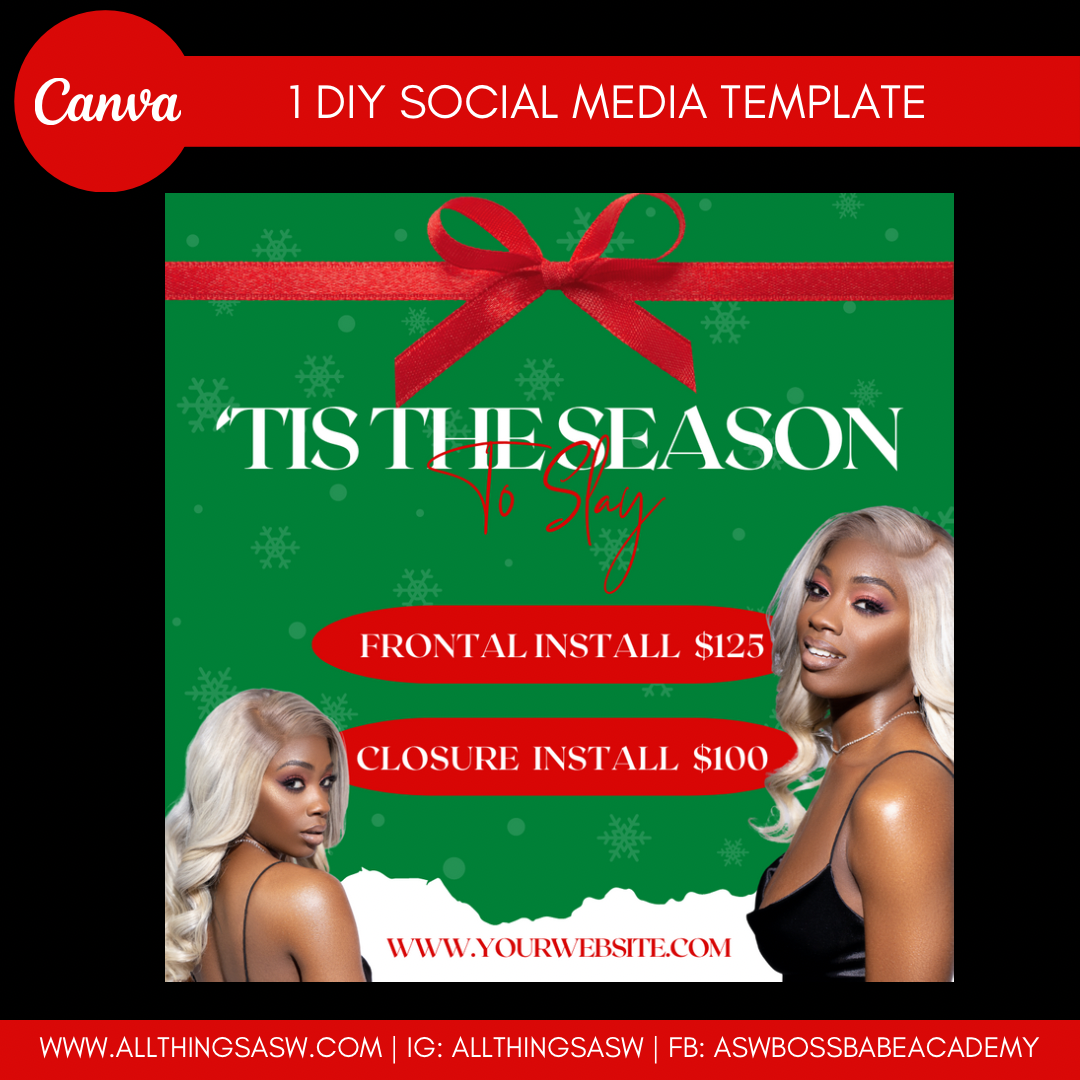 ‘Tis The Season To Slay DIY Flyer Template