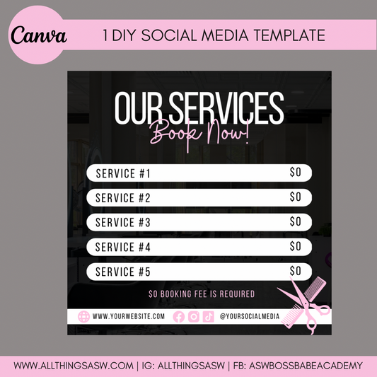 Service List DIY Social Media Template