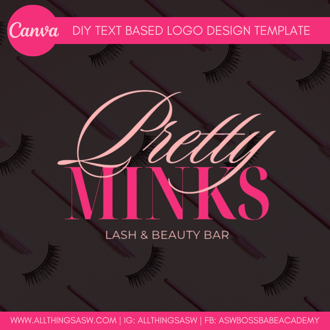 Lash Tech DIY Logo Design Template