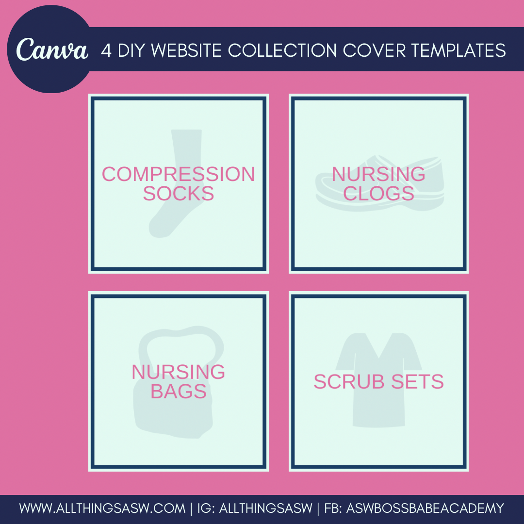 Medical Scrubs Business DIY Website Collection Cover Templates