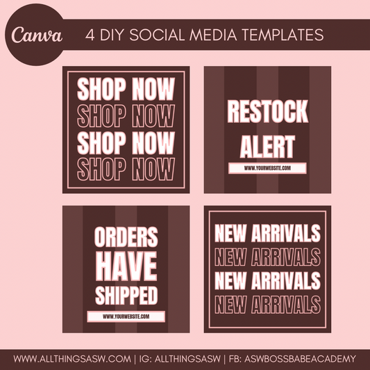 4 DIY Social Media Templates