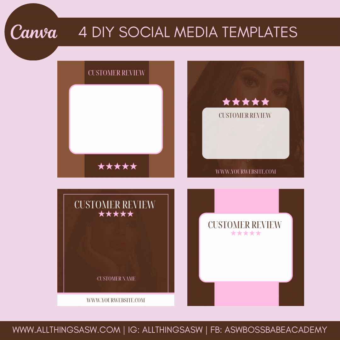 Customer Review DIY Flyer Templates